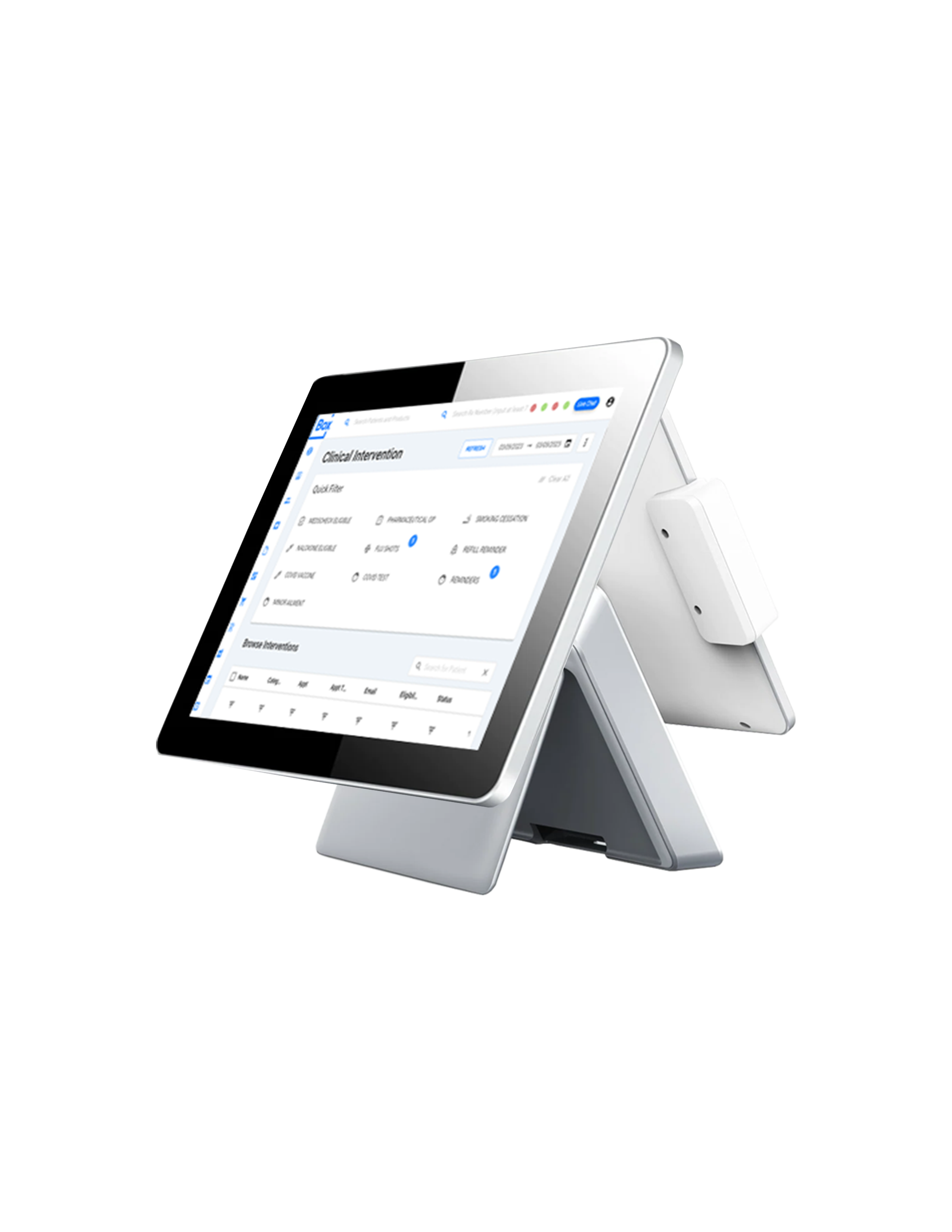 POS dual touchscreen system